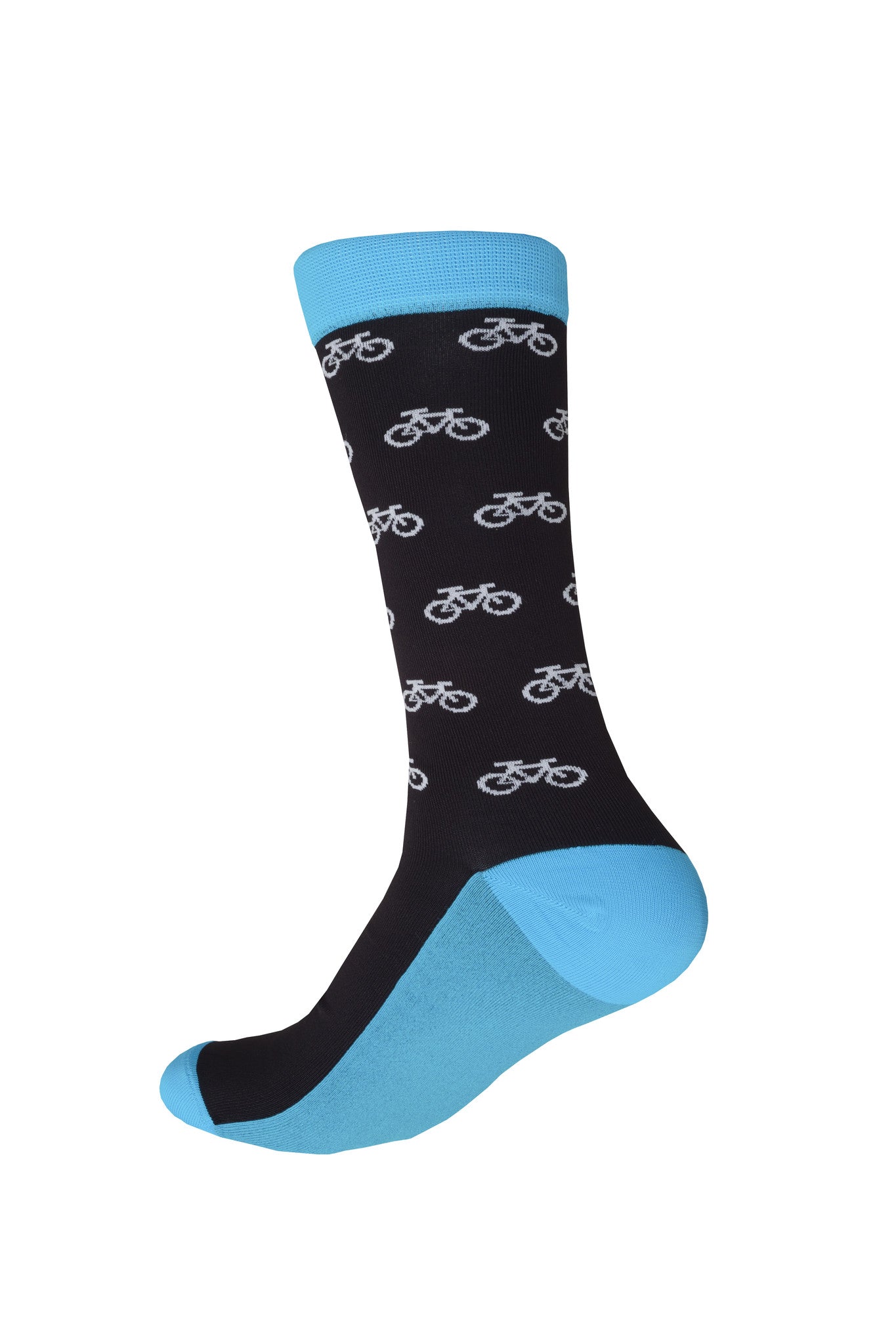 Giraffecool-Giraffe-Cool-Brand-Black-Blue-And-White-Bicycle-Bike-Microfiber-Fashion-Socks-Back
