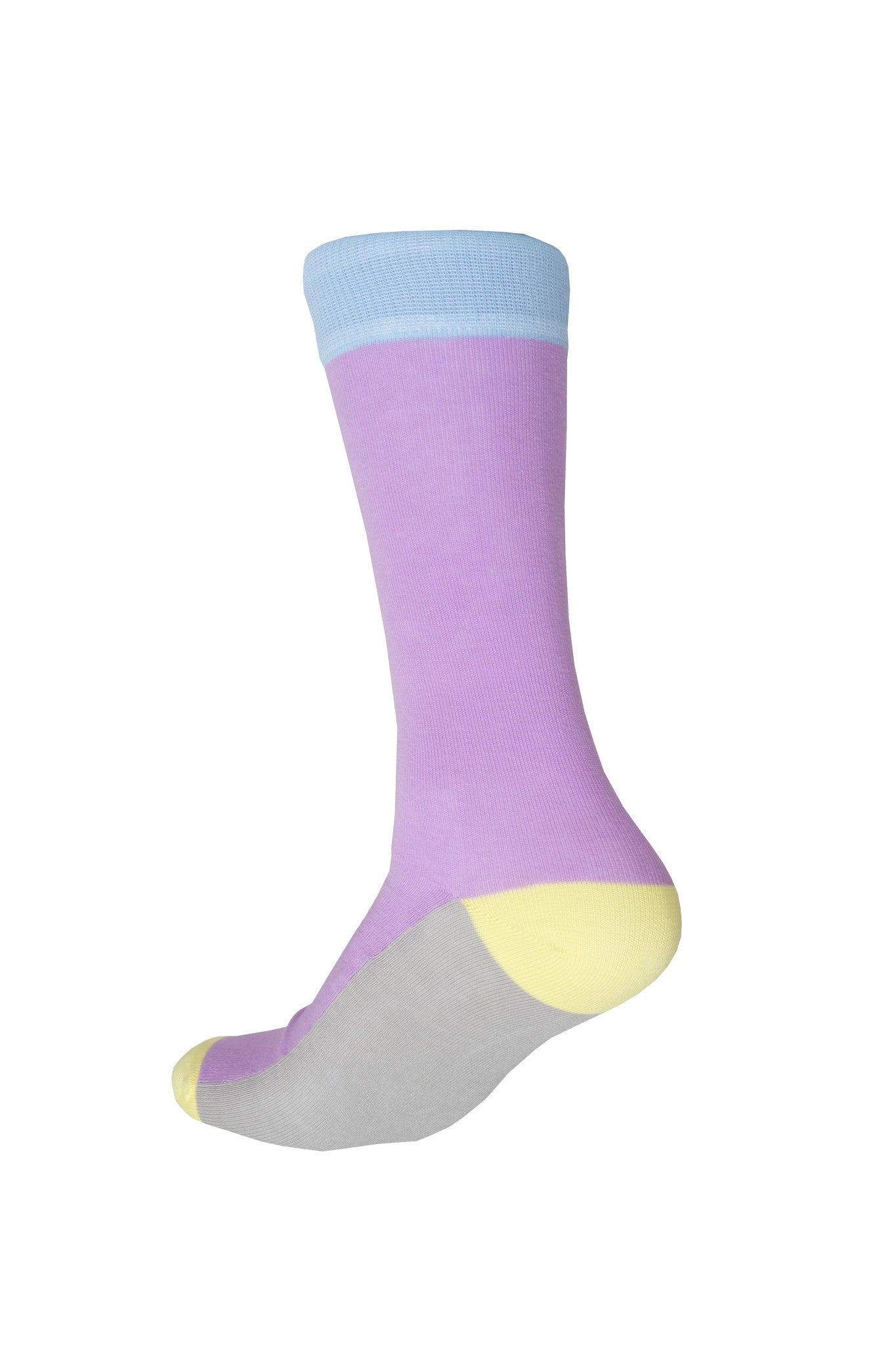 Lilac Blue & Yellow Socks